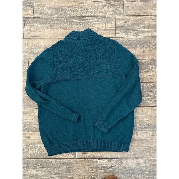 Tommy Bahama Men's Seaway Sorrento Beach Button Up Mock Neck Sweater Size XL - Picture 7 of 10